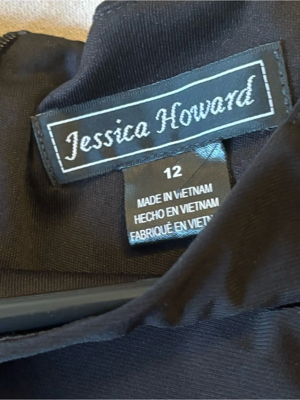 Jessica Howard Classic Black Cap-Sleeve Sheath Dress-12